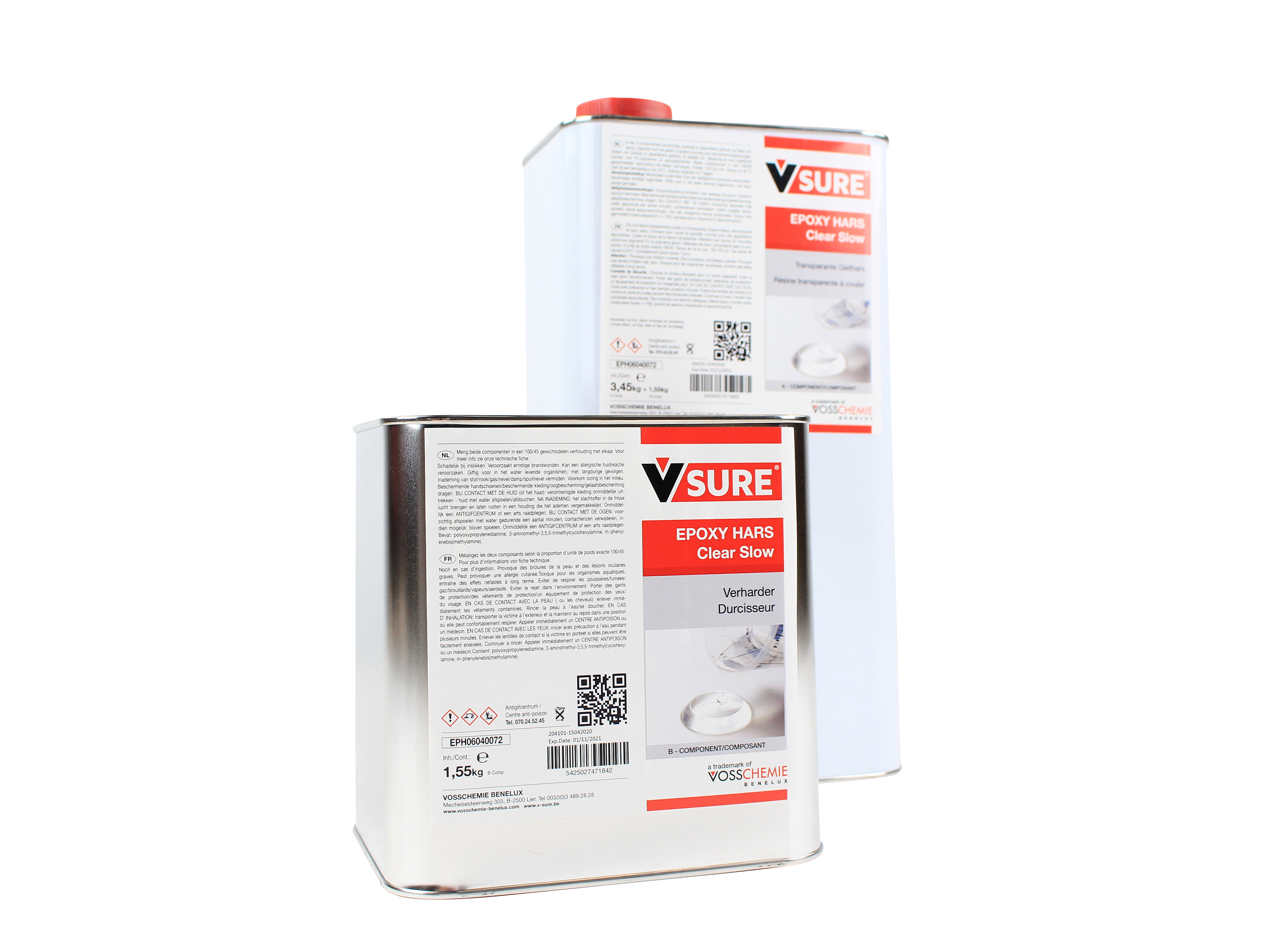 Langzame glasheldere epoxy giethars 5 kg