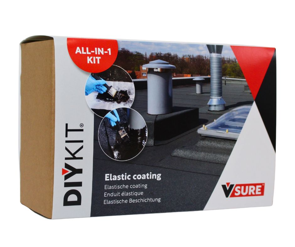 Kit tout-en-un pour la réparation et l'étanchéité des toits plats et des gouttières